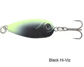 EUROTACKLE LIVE SPOON 1/16OZ BLACK HI-VIZ