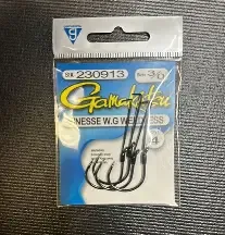 Gamakatsu Weedless Drop Shot 4pk 3/0