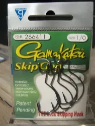 Gamakatsu Worm Skip Gap #1 Black Qty 6