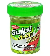 Gulp Alive Jar 1" Minnow Chartreuse