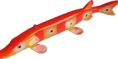 K&amp;E Pike Decoy 10" Spotted Orange