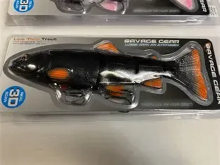 SAVAGE PRE-RIGGED BLK/ORG 10"