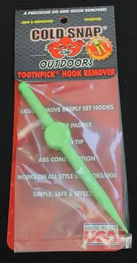 ColdSnap Toothpick Hook Rmvr, XL Green