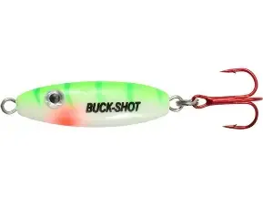 Northland Buck-Shot Spoon, 1/8oz UV Glo Perch