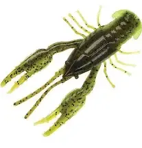 Yum Crawbug, 3.25'' Green Pumpkin/Cht 8pk