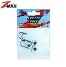 Z Man Finesse EyeZ, 3/16oz 3/0 Shiner 3pk