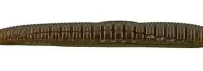 Roboworm NED Worm, 3'' GnPkn Black Flk 8pk