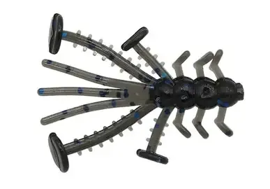 EUROTACKLE CRAZY CRITTER 1.1" 8PK BLACK BIF