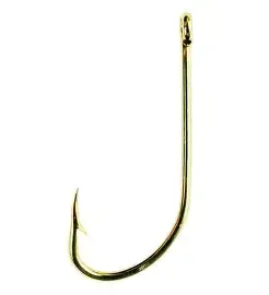 Eagle Claw Plain Shank #6 Gold Qty 10