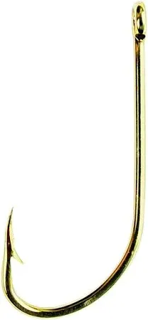 Eagle Claw Plain Shank #12 Gold Qty 10