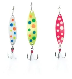 panfish leech flutter spoon 1/32 wonderbread