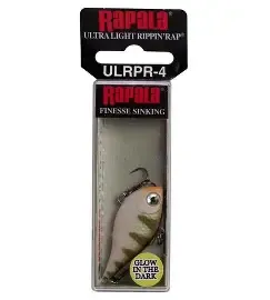 Rapala Ultralight Rippin Rap #4 Glow Yellow Perch