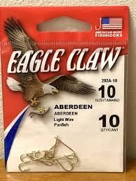 Eagle Claw Aberdeen Light Wire Panfish #10 Gold Qty 10