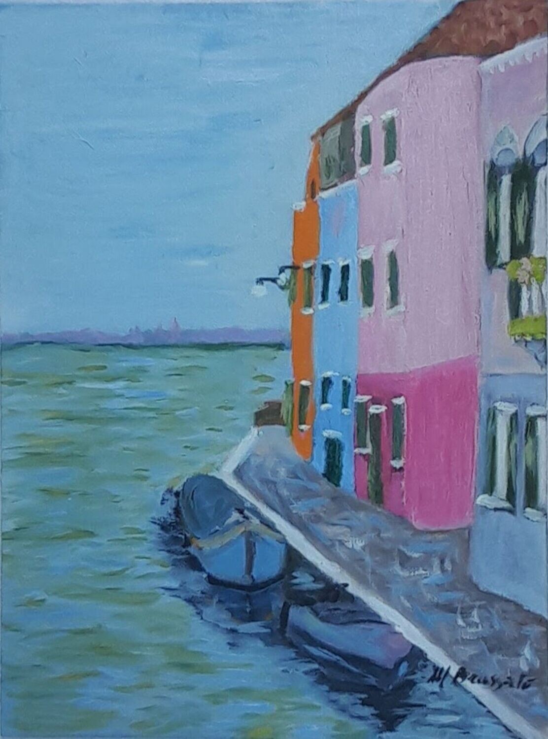 Burano1 - Oil on canvas cardboard - 30x40