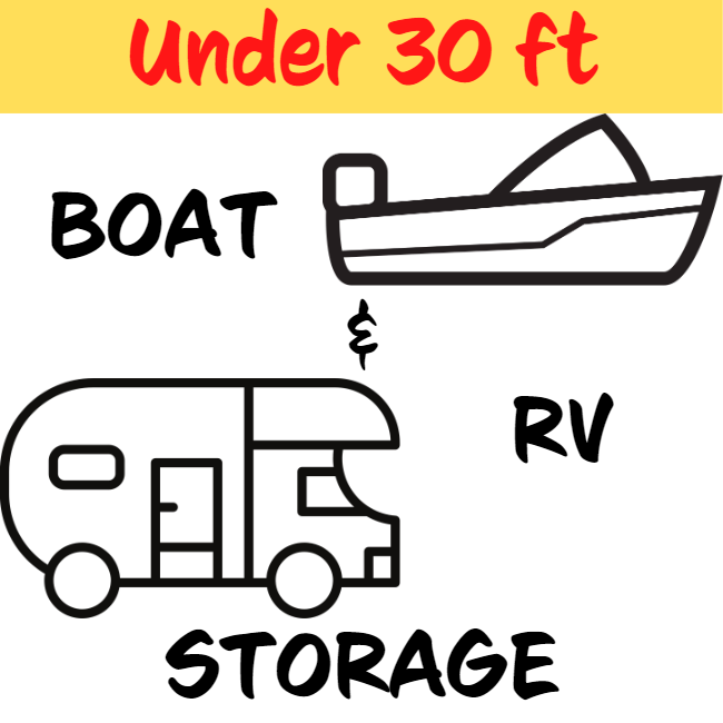 Outdoor Storage - Under 30 ft (Monthly)