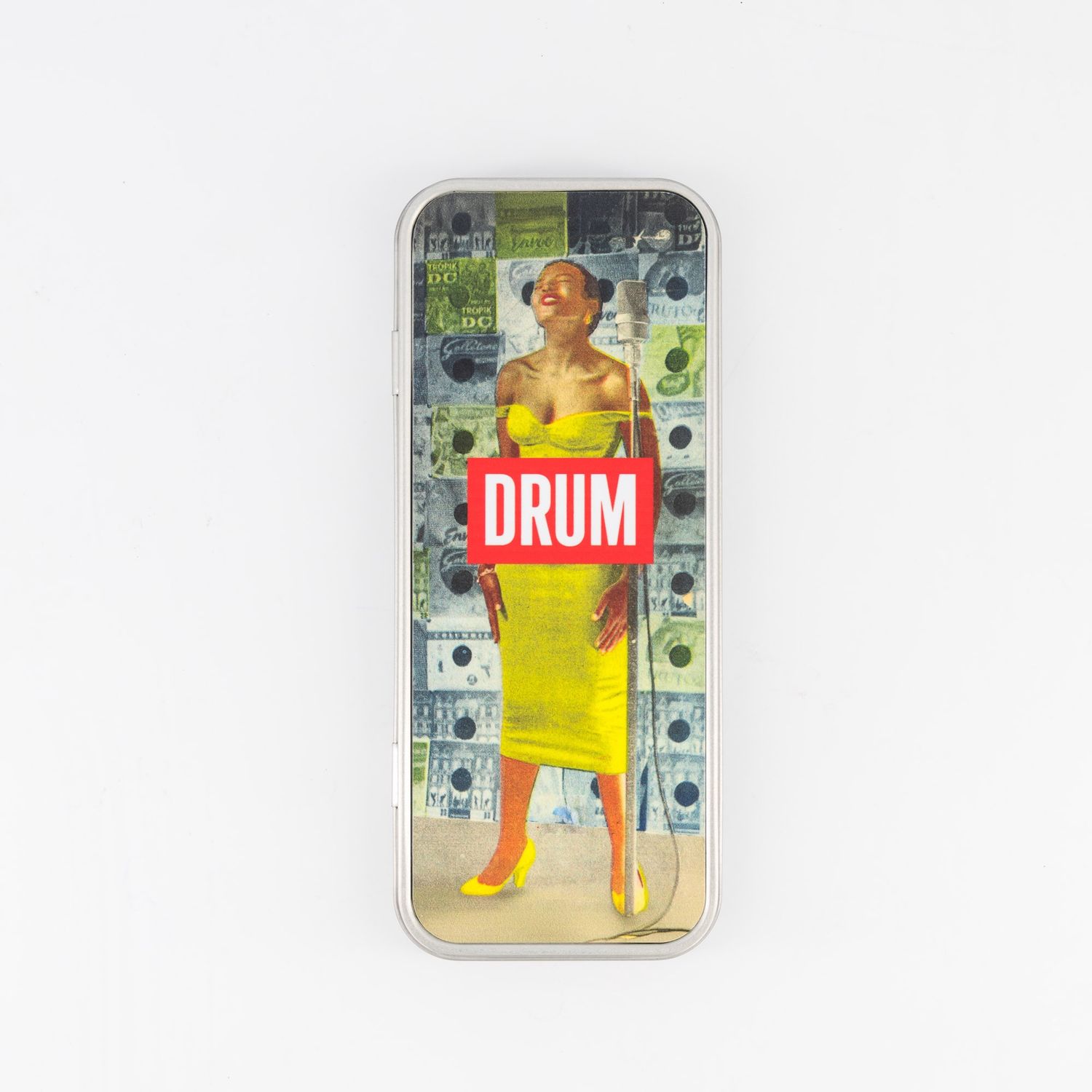 Vintage Pencil Tin : Miriam Makeba