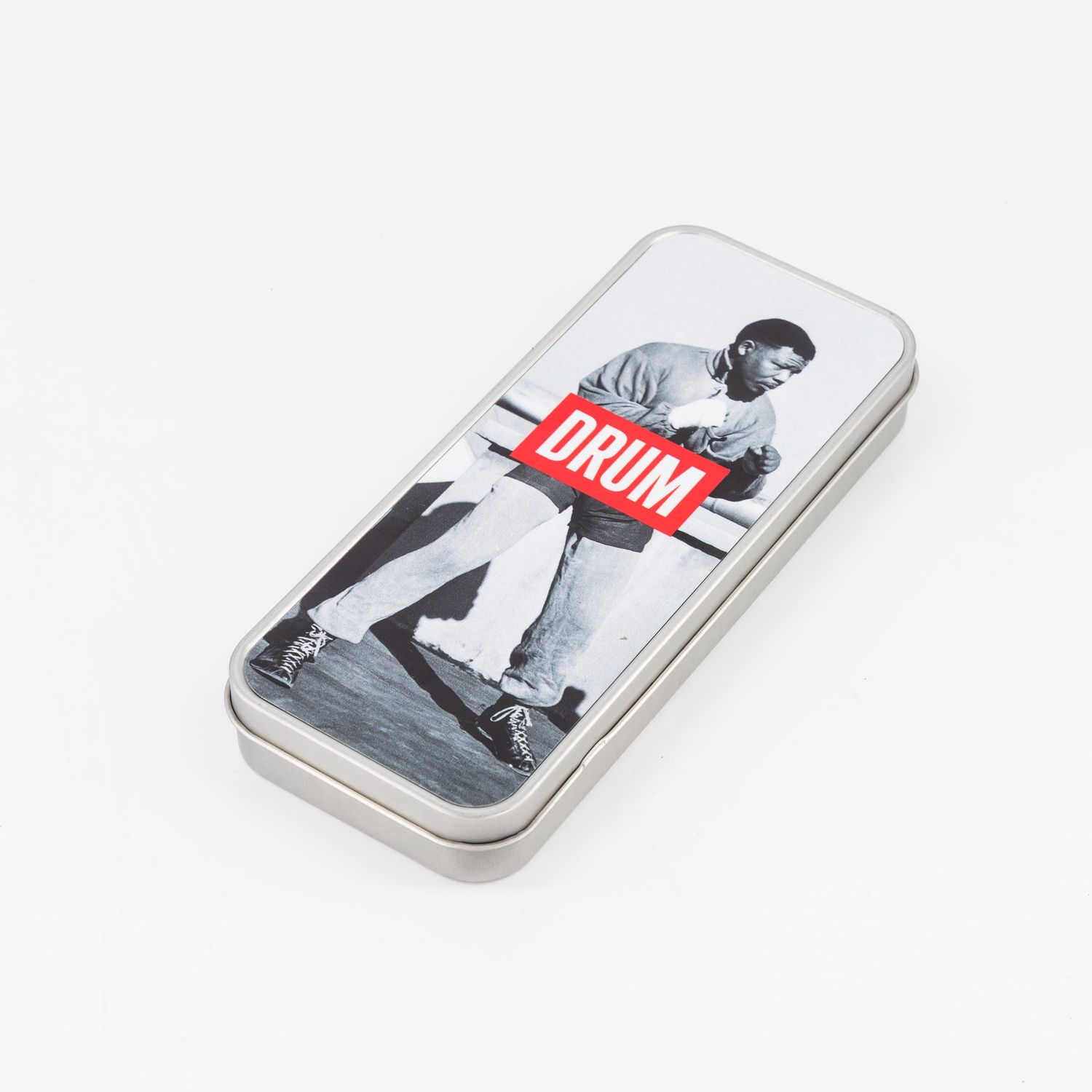 Vintage Pencil Tin : Mandela Boxer