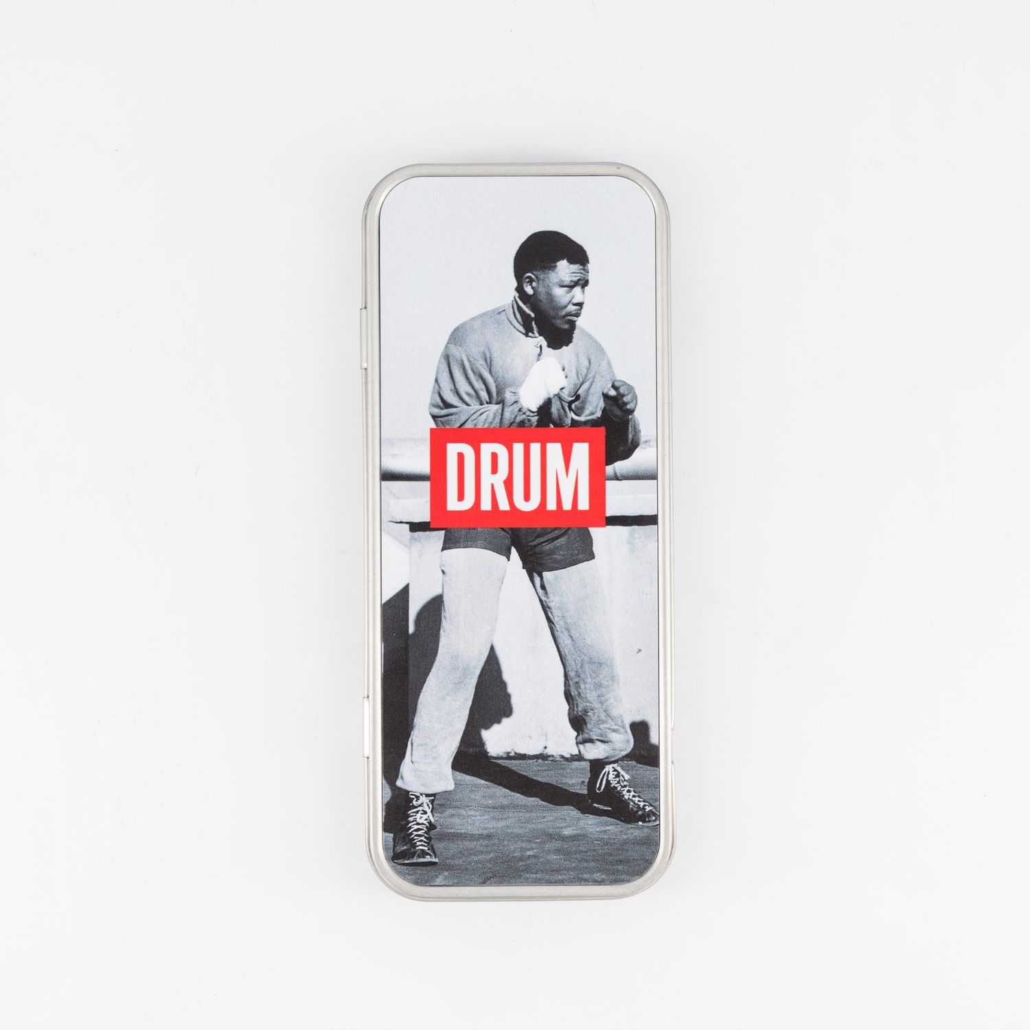 Vintage Pencil Tin : Mandela Boxer