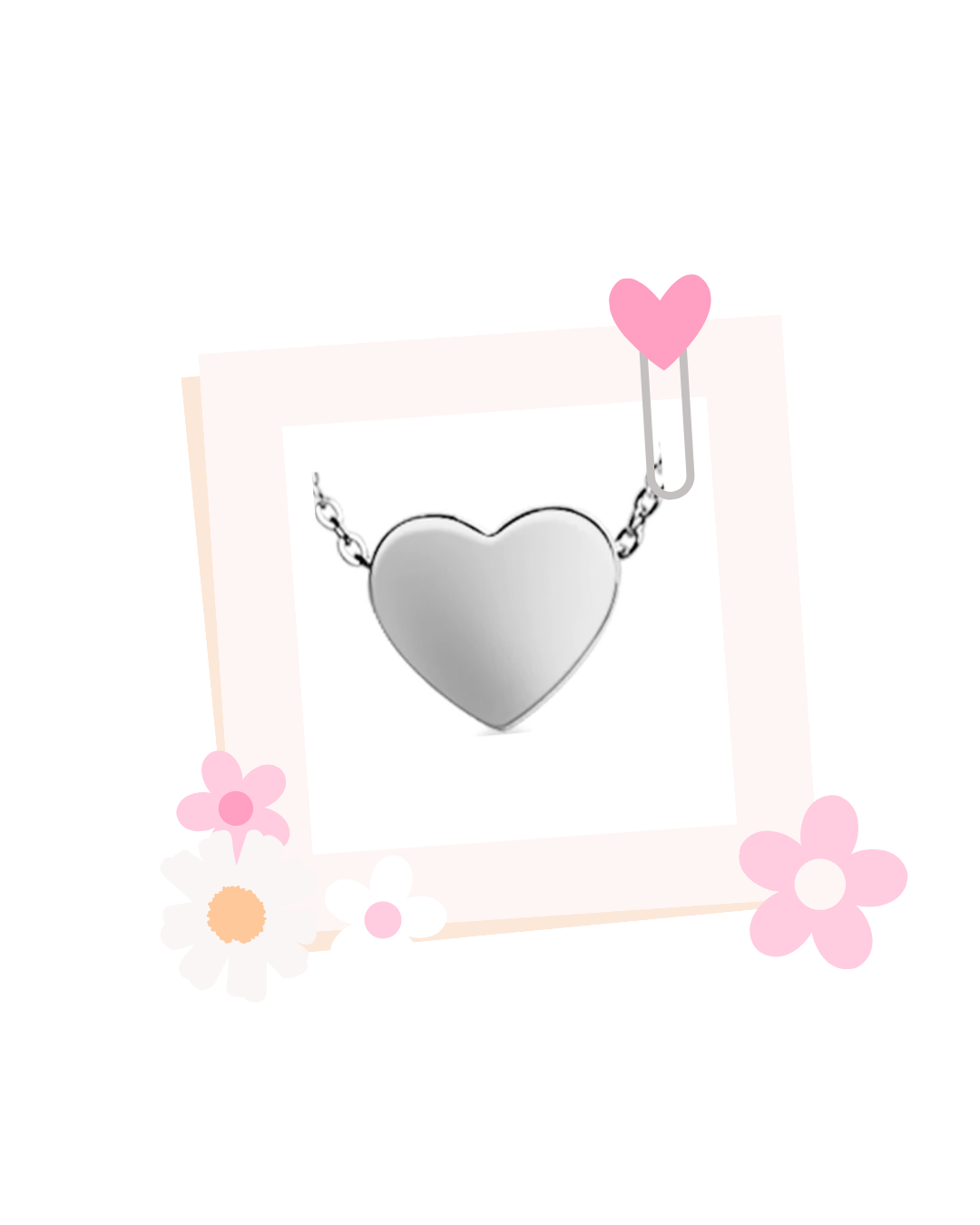 Heart pendant incl. chain