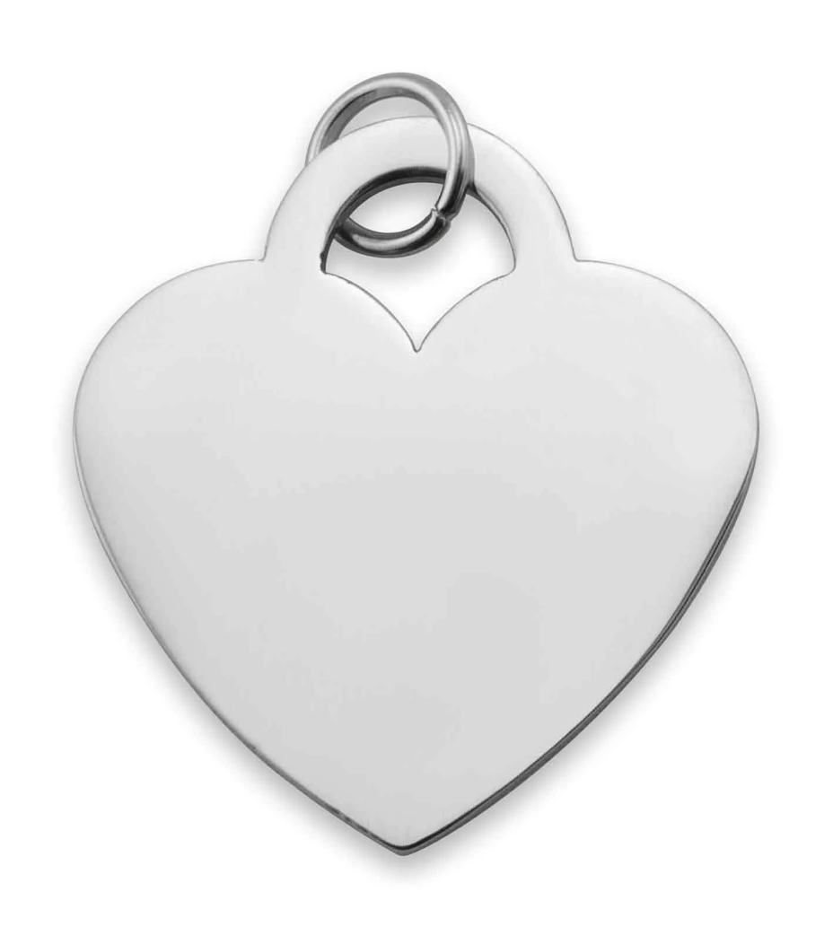 Large pendant heart incl. chain