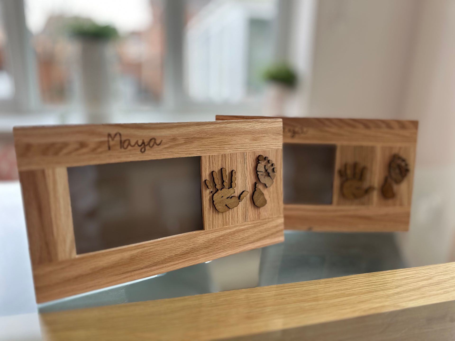 Hand/foot print Oak Photo frame £35