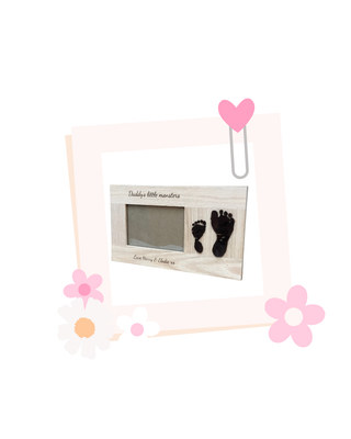 Hand/foot print Oak Photo frame £35