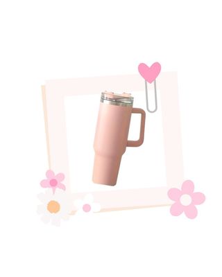 'Personalise me' Drink cup + straw