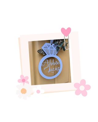 Personalised engagement hanger