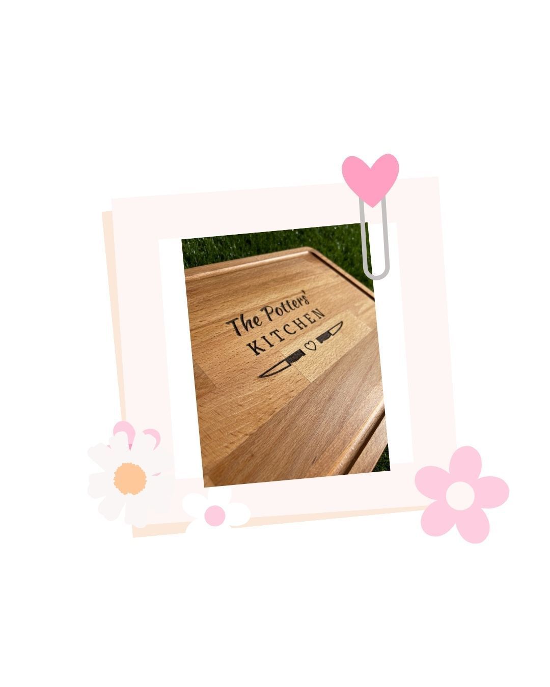 Personalised chopping board