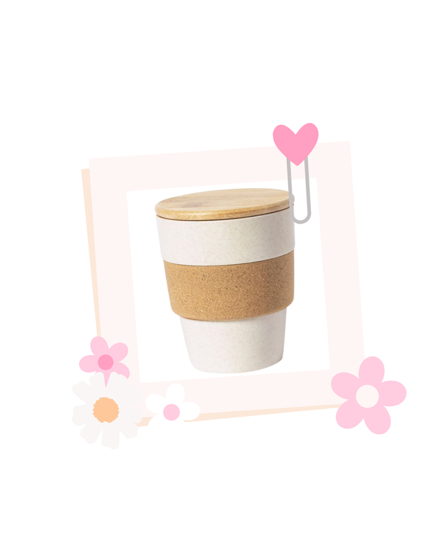 Personalised natural cork cup