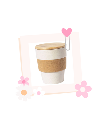Personalised natural cork cup