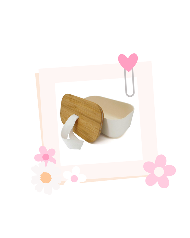 Personalised bamboo lunch box