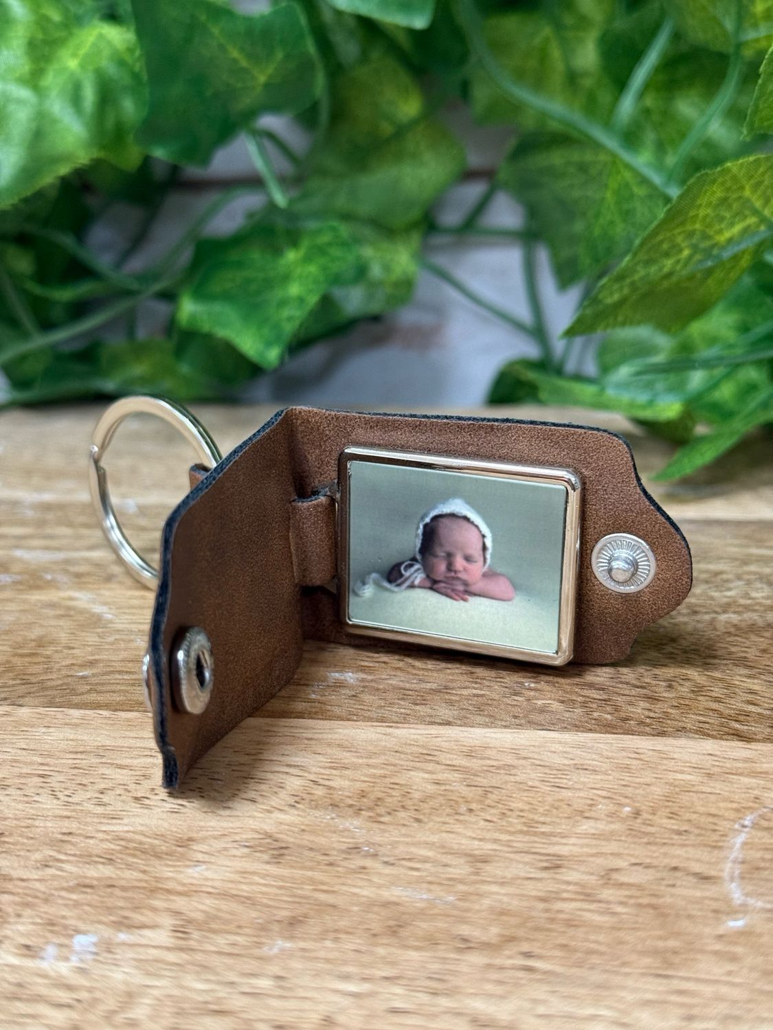 Leather Photo Keyring