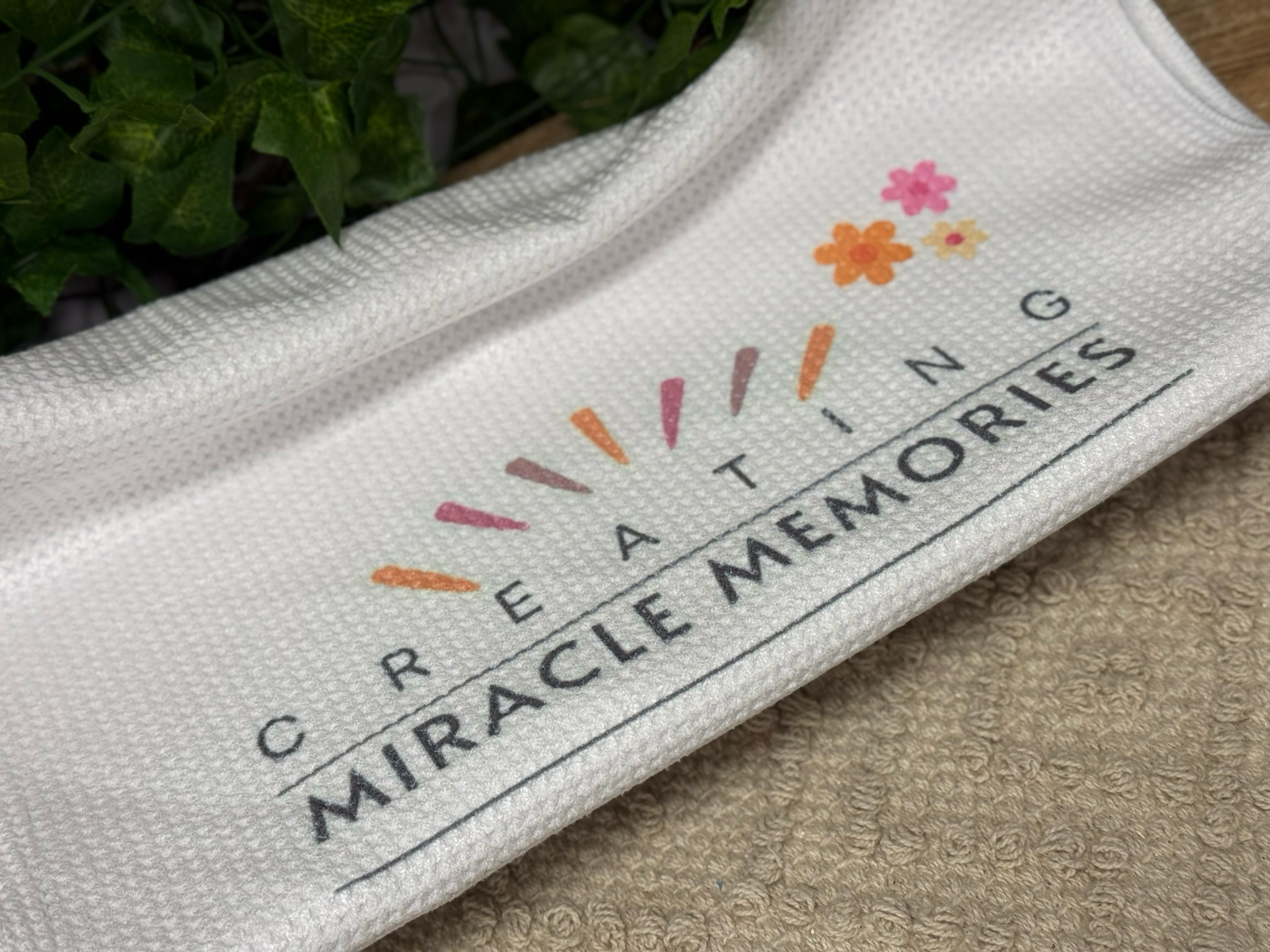 'Personalise me' tea towel