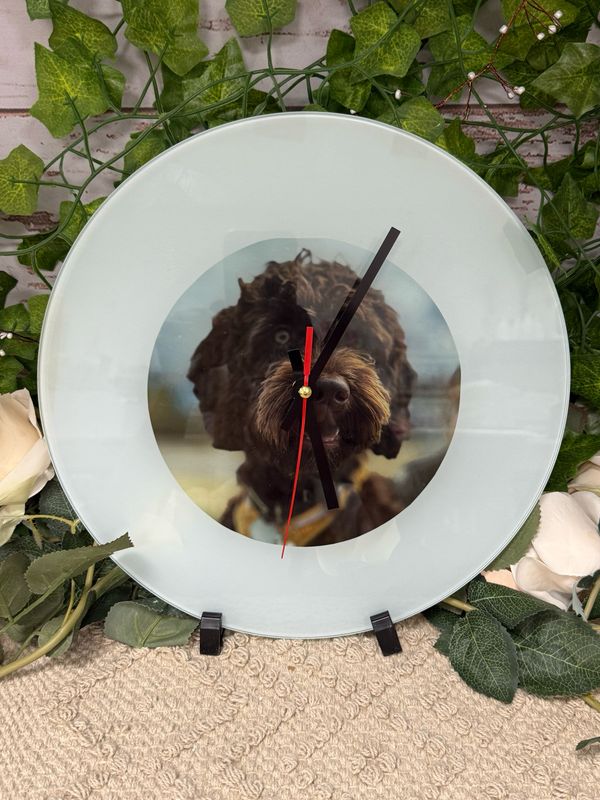 Personalised Glass Clock