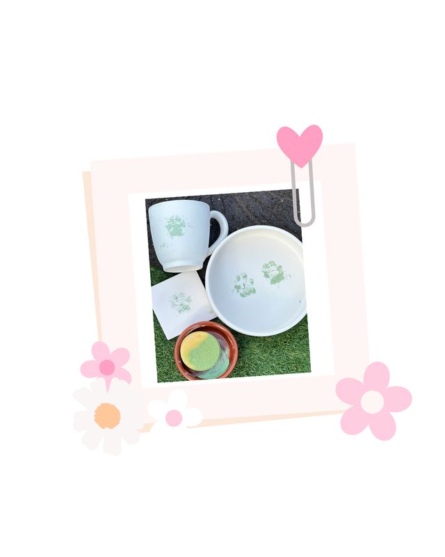 Paw print pottery creation appointment