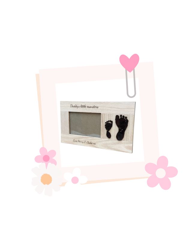 Hand/foot print Oak Photo frame £39.99