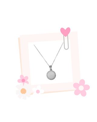 Circle pendant incl. chain