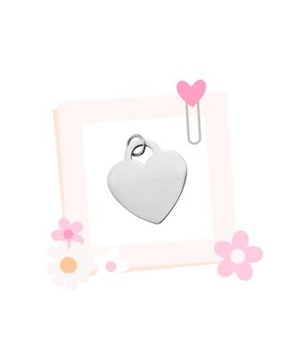 Large pendant heart incl. chain