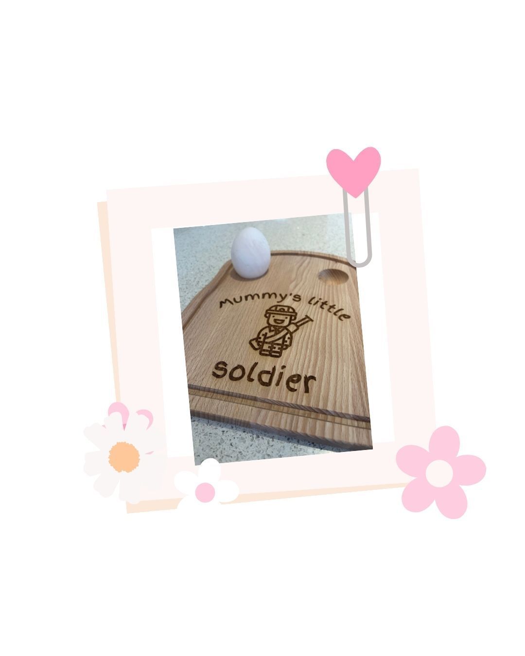 Personalised egg board Personalised egg board