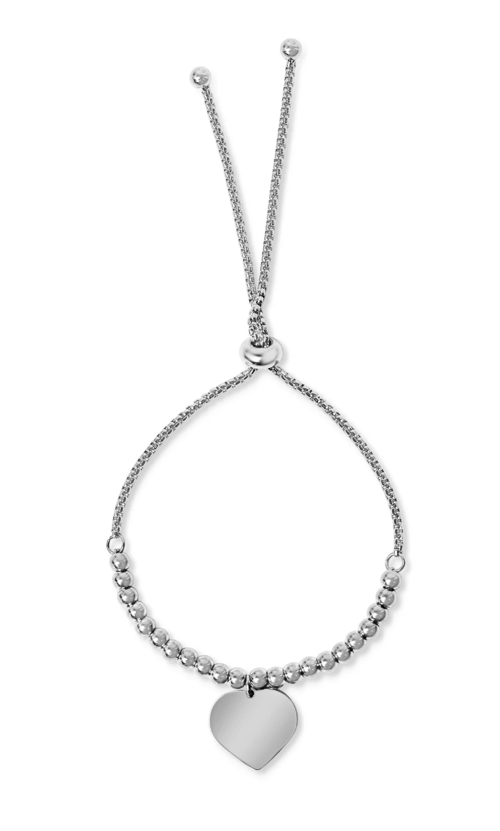 'Personalise me' adjustable heart bracelet