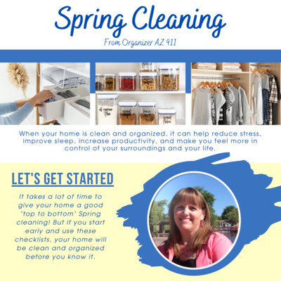 Spring Cleaning & Organizing Checklists
