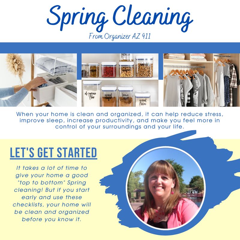 Spring Cleaning &amp; Organizing Checklists