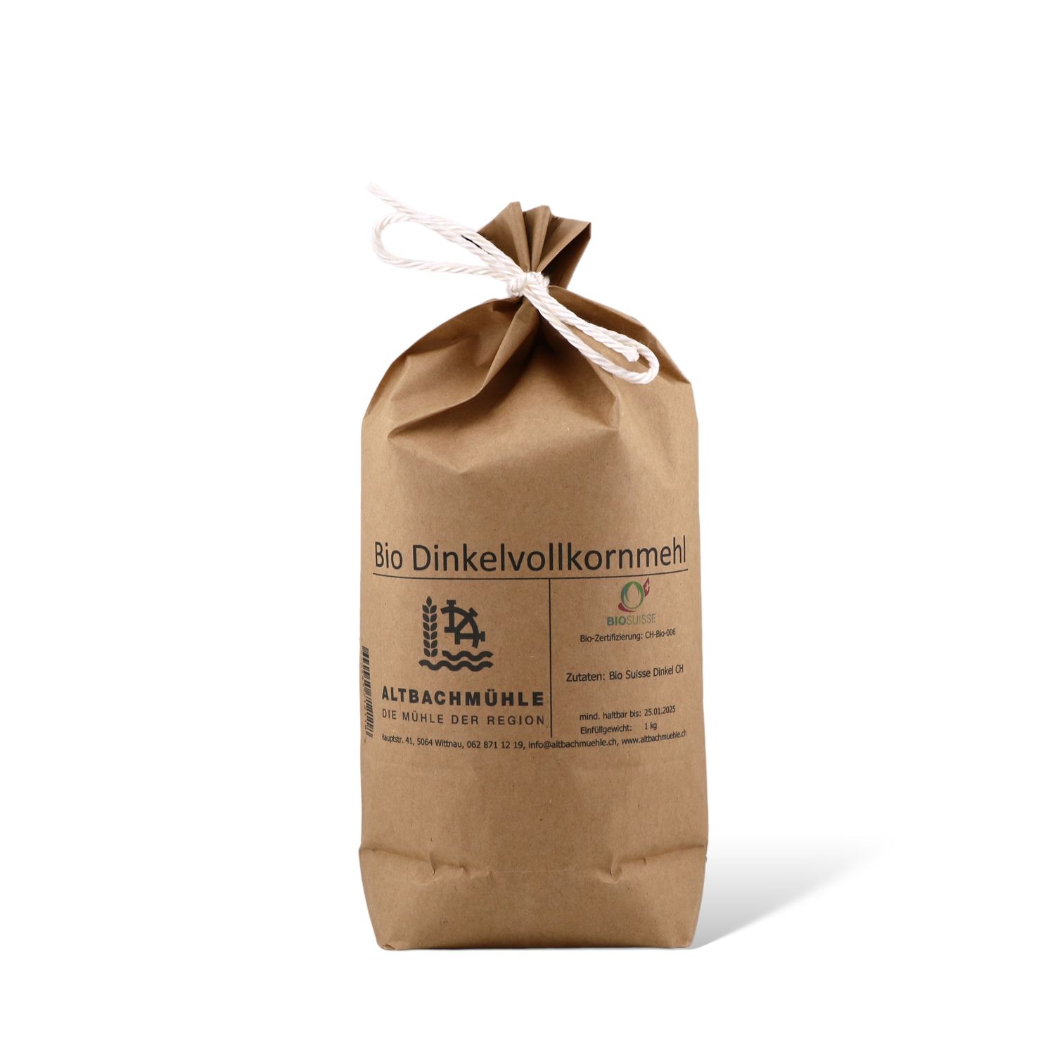 Wholemeal spelt flour BioSuisse