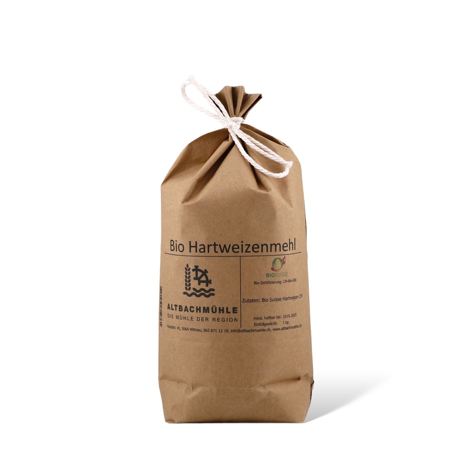 Durum wheat flour BioSuisse (Semola rimacinata)