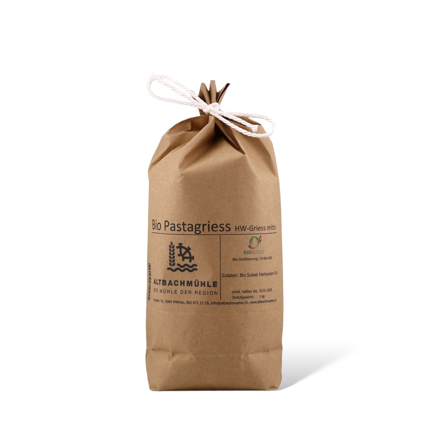 Pasta semolina BioSuisse Knospe