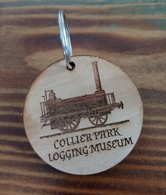 Keychain Collier Park Logging Museum Steam Engine