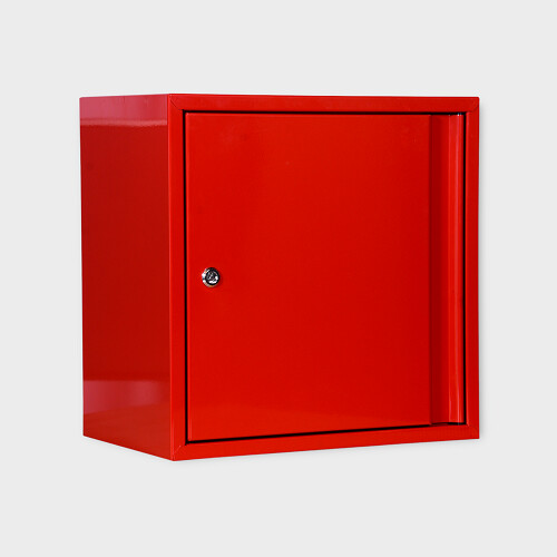 Gevelkast RVS rood B500 x H500 x D300 mm droge blusleidingen Gevelkast RVS rood B500 x H500 x D300 mm droge blusleidingen