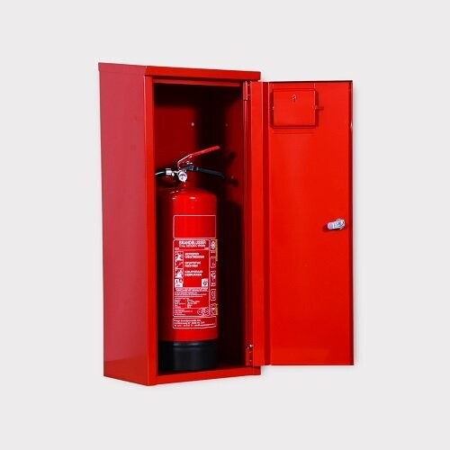 Brandblusserkast B300 × H700/730 × D220 mm RAL 3000