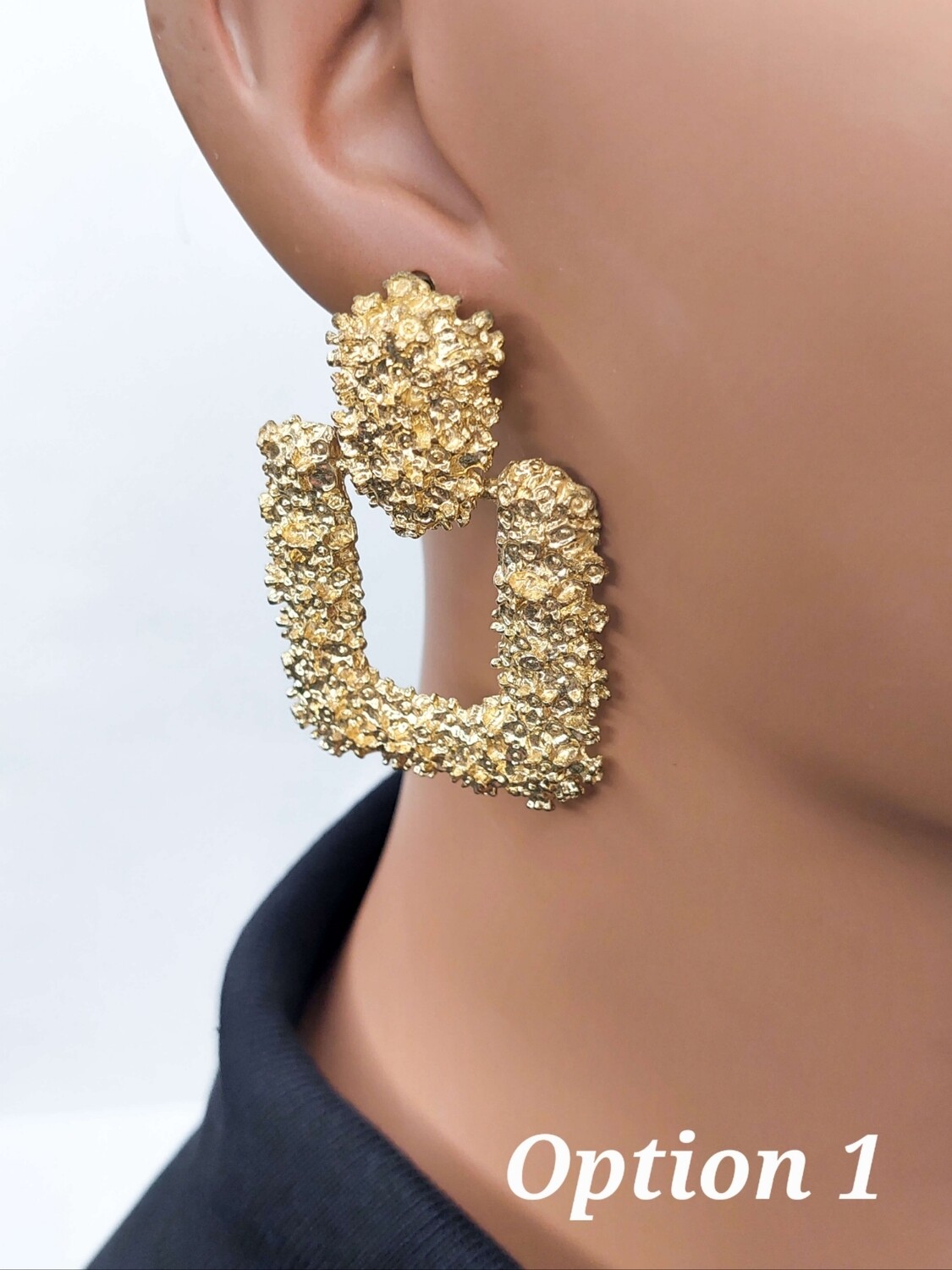 Ashley Gold Tone Earrings